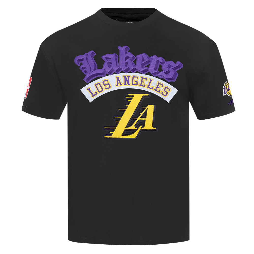 NBA LOS ANGELES LAKERS BEST OF MEN'S DROP SHOULDER TEE (BLACK)