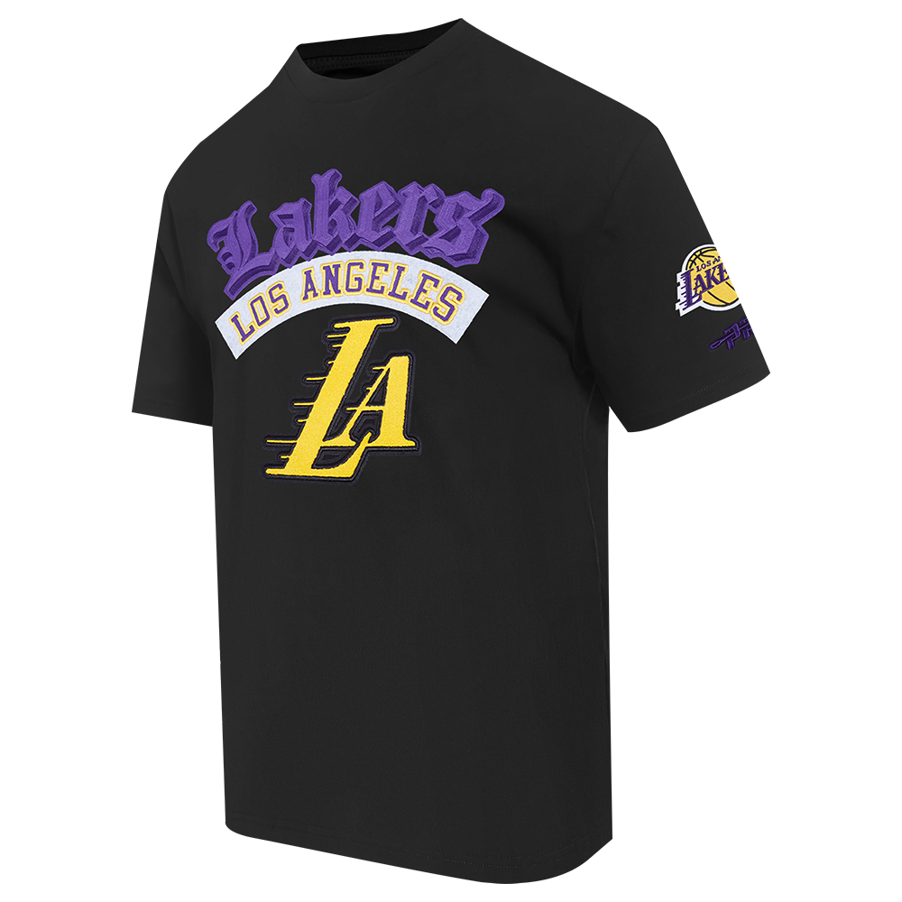 NBA LOS ANGELES LAKERS BEST OF MEN'S DROP SHOULDER TEE (BLACK)