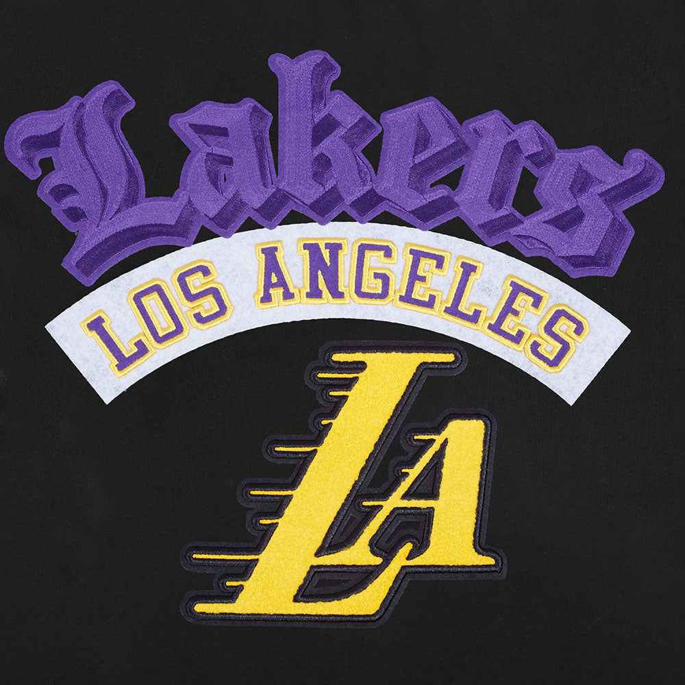 NBA LOS ANGELES LAKERS BEST OF MEN'S DROP SHOULDER TEE (BLACK)