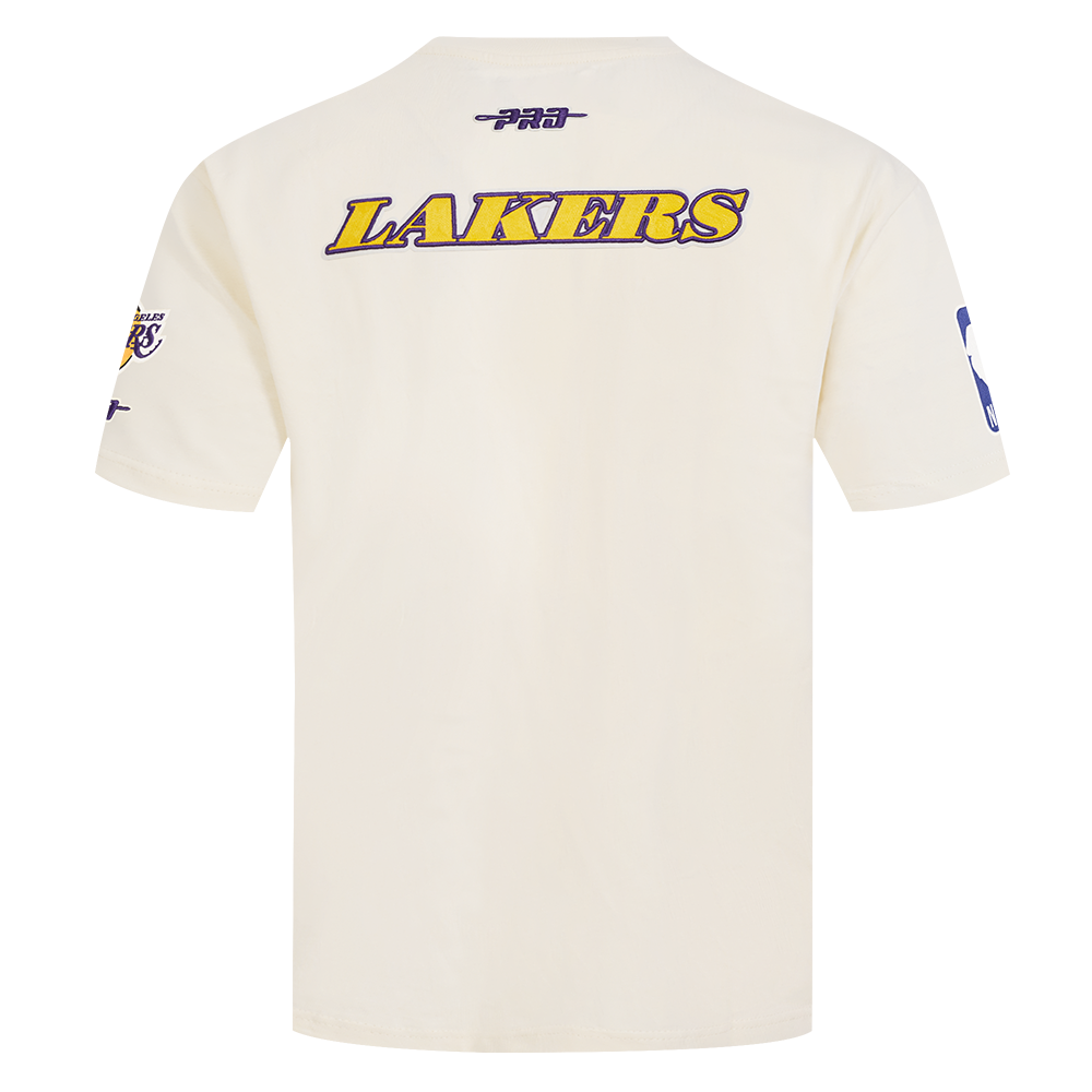 NBA LOS ANGELES LAKERS BEST OF MEN'S DROP SHOULDER TEE (EGGSHELL)
