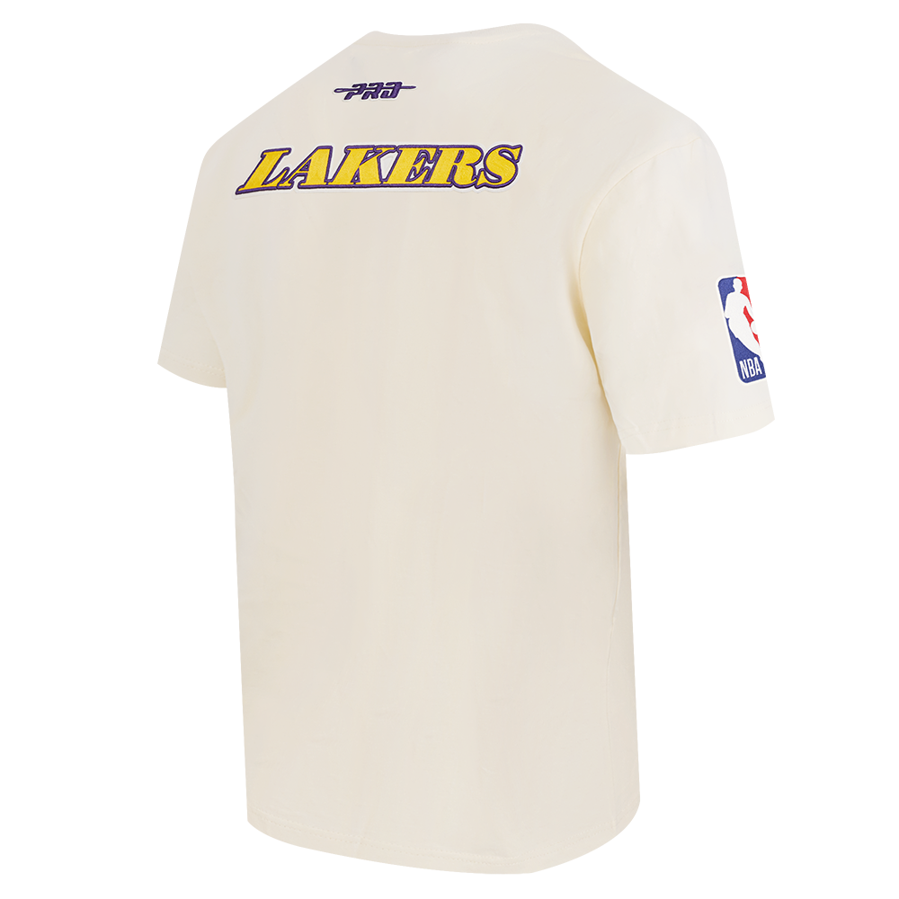 NBA LOS ANGELES LAKERS BEST OF MEN'S DROP SHOULDER TEE (EGGSHELL)