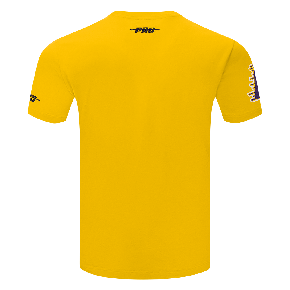 NBA LOS ANGELES LAKERS TEAM BADGE MEN'S SJ TEE (YELLOW)
