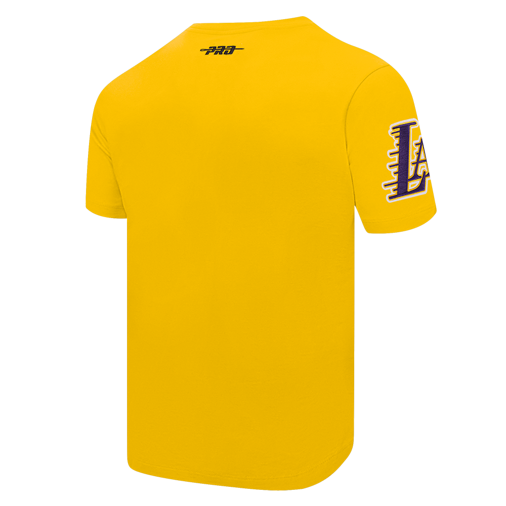 NBA LOS ANGELES LAKERS TEAM BADGE MEN'S SJ TEE (YELLOW)