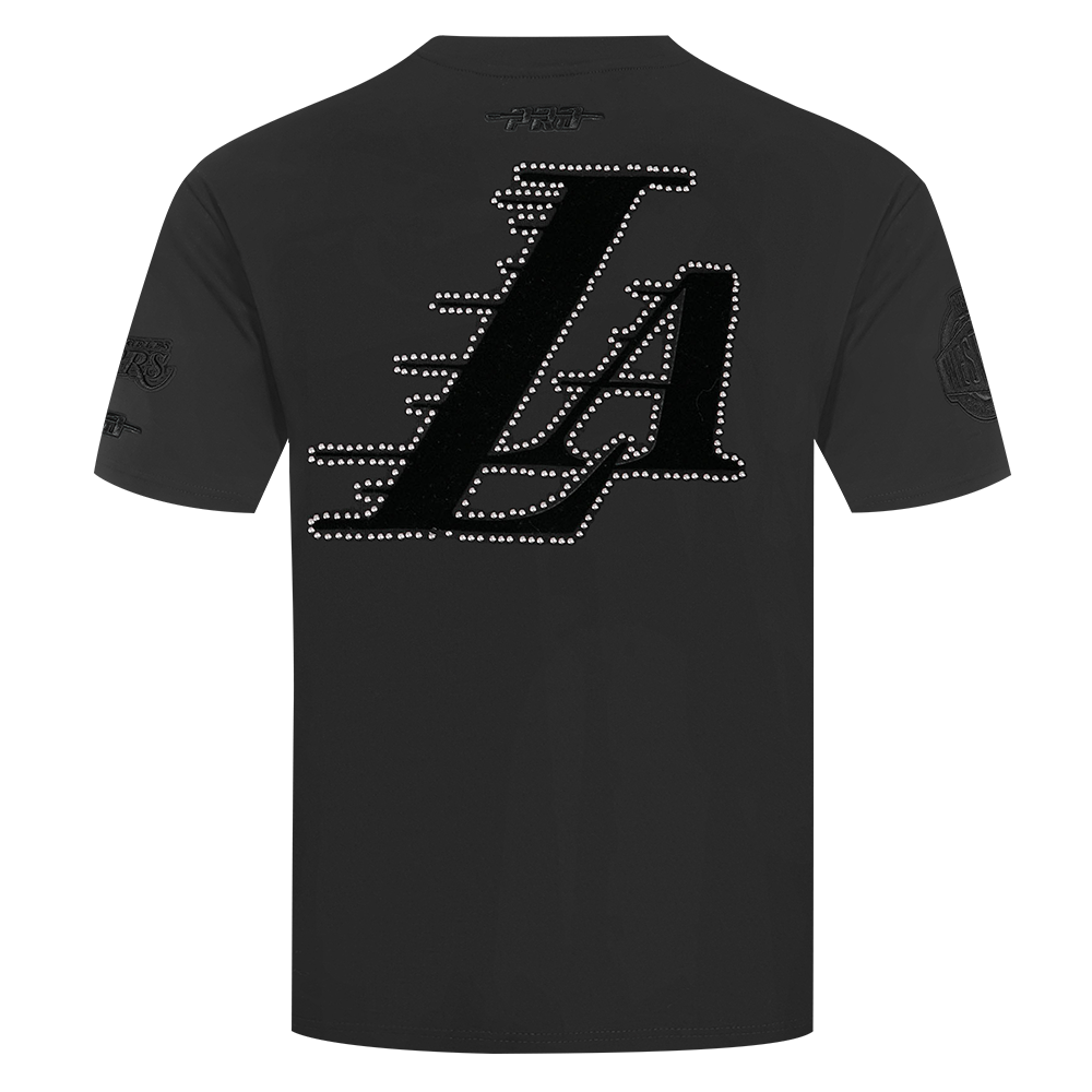 NBA LOS ANGELES LAKERS BLACKOUT MEN'S CJ DROP SHOULDER TEE (BLACK)