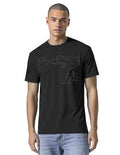NBA LOS ANGELES LAKERS BLACKOUT MEN'S CJ DROP SHOULDER TEE (BLACK)