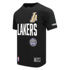 NBA LOS ANGELES LAKERS MODERN ORIGINALS T-SHIRT EN JERSEY SIMPLE POUR HOMME (NOIR)