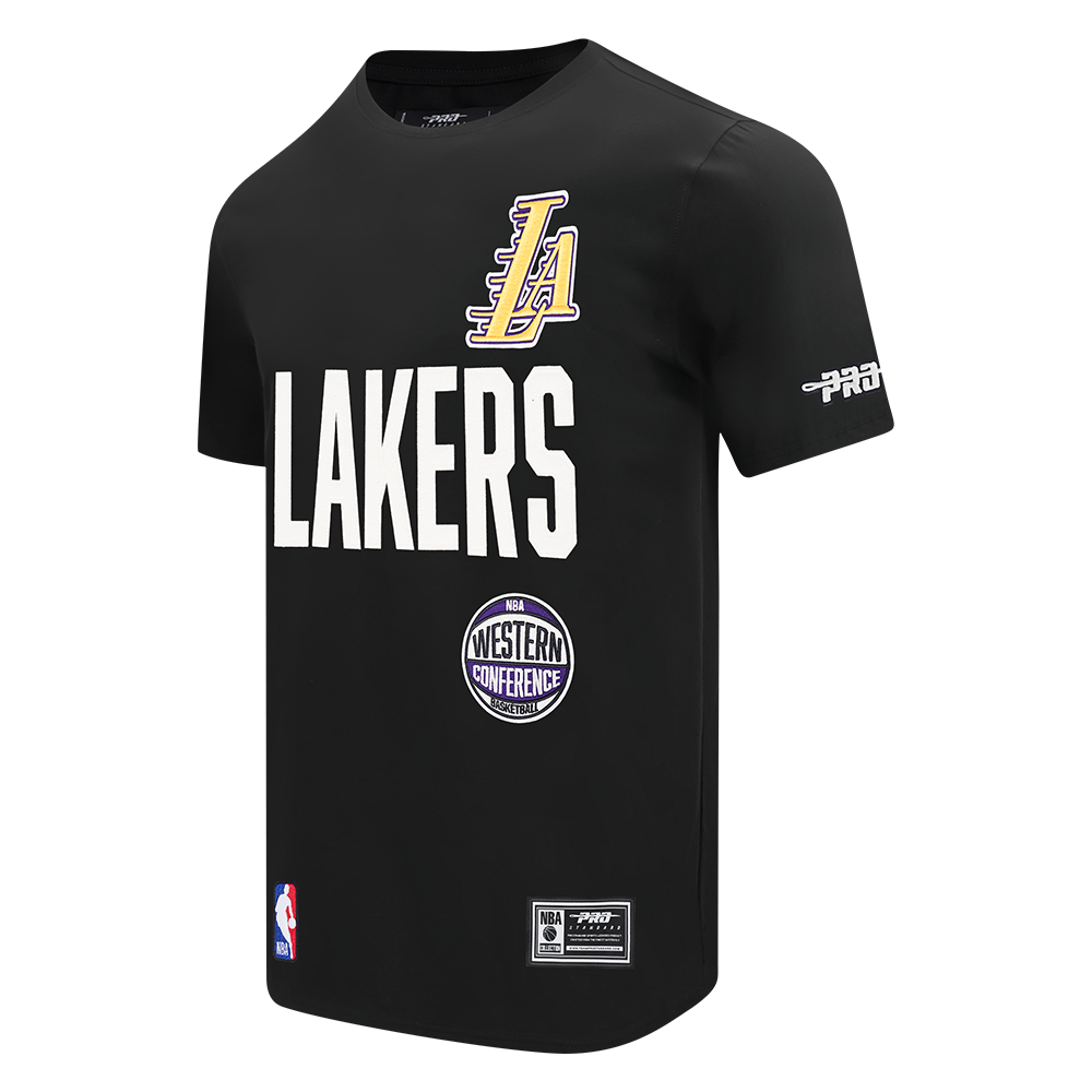 NBA LOS ANGELES LAKERS MODERN ORIGINALS T-SHIRT EN JERSEY SIMPLE POUR HOMME (NOIR)