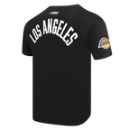 NBA LOS ANGELES LAKERS MODERN ORIGINALS T-SHIRT EN JERSEY SIMPLE POUR HOMME (NOIR)