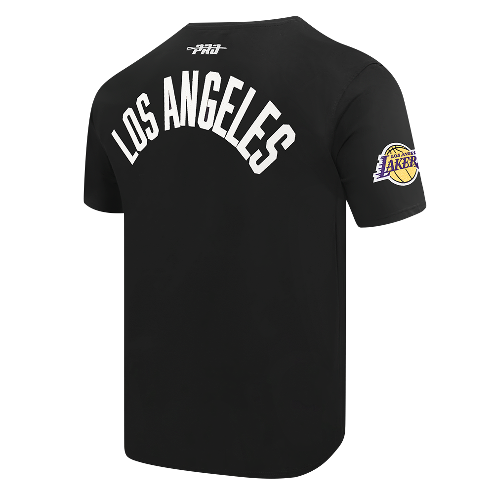 NBA LOS ANGELES LAKERS MODERN ORIGINALS T-SHIRT EN JERSEY SIMPLE POUR HOMME (NOIR)