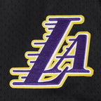 NBA LOS ANGELES LAKERS LOGO MEN'S MESH BUTTON UP SHIRT (BLACK/PURPLE)