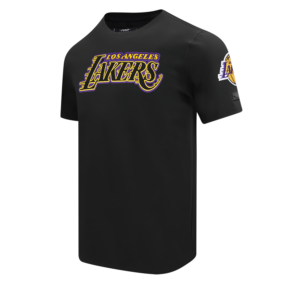 NBA LOS ANGELES LAKERS CLASSIC CHENILLE MEN'S SJ TEE (BLACK)
