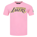 NBA LOS ANGELES LAKERS CLASSIC CHENILLE MEN'S SJ TEE (PINK)