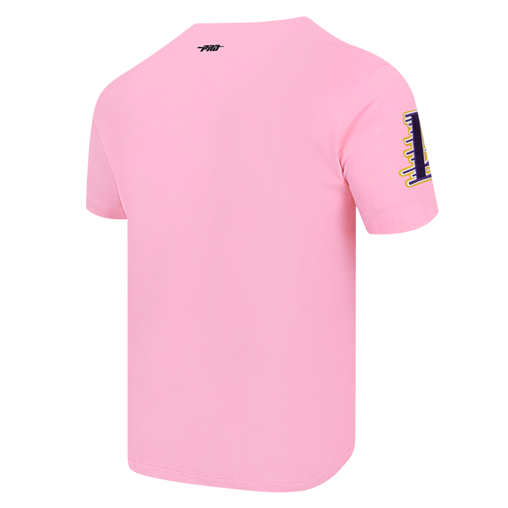 NBA LOS ANGELES LAKERS CLASSIC CHENILLE MEN'S SJ TEE (PINK)