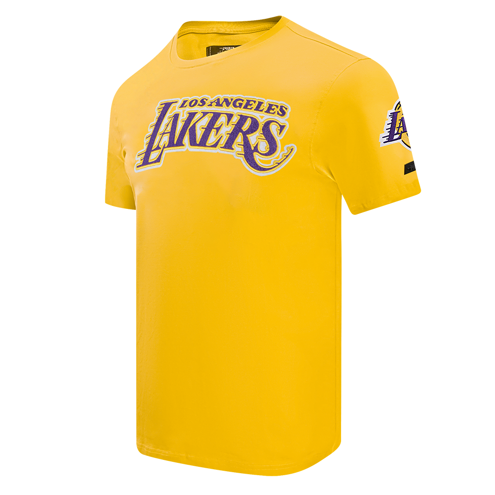 NBA LOS ANGELES LAKERS CLASSIC CHENILLE MEN'S SJ TEE (YELLOW)