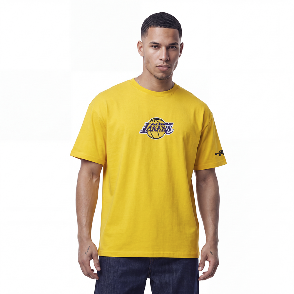 NBA LOS ANGELES LAKERS CLASSIC ICON MEN'S SHIRT (YELLOW)