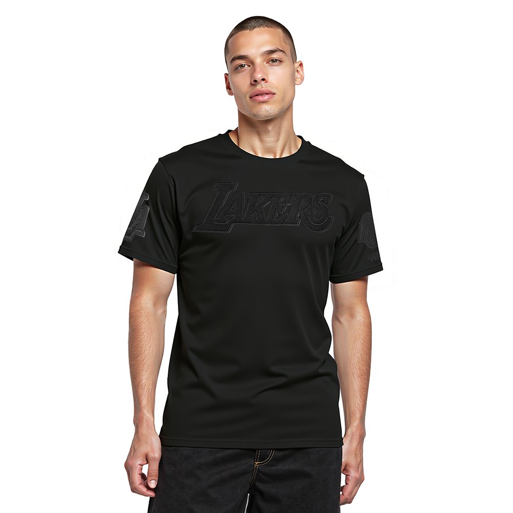 NBA LOS ANGELES LAKERS CLASSIC 3BK T-SHIRT EN JERSEY SIMPLE POUR HOMME (NOIR)