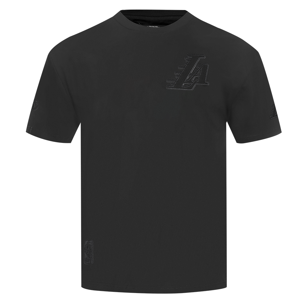 NBA LOS ANGELES LAKERS NEUTRAL T-SHIRT EN JERSEY DE COTON À ÉPAULES TOMBANTES POUR HOMME (NOIR)