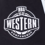 NBA LOS ANGELES LAKERS LETTERMAN T-SHIRT À MANCHES COURTES POUR HOMME (NOIR)