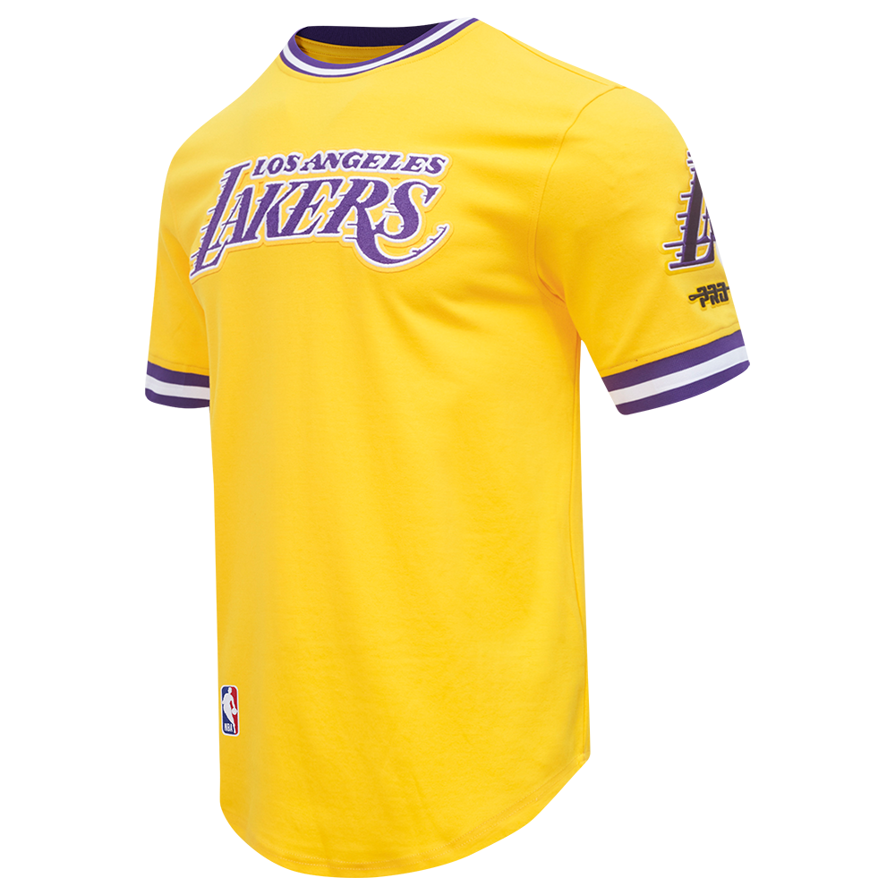 NBA LOS ANGELES LAKERS CLASSIC CHENILLE CHEMISE POUR HOMME (JAUNE/VIOLET)