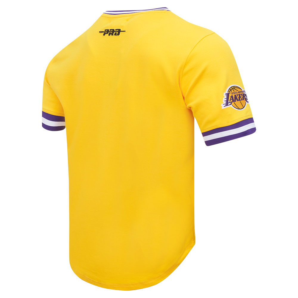 NBA LOS ANGELES LAKERS CLASSIC CHENILLE CHEMISE POUR HOMME (JAUNE/VIOLET)