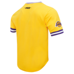 NBA LOS ANGELES LAKERS CLASSIC CHENILLE CHEMISE POUR HOMME (JAUNE/VIOLET)