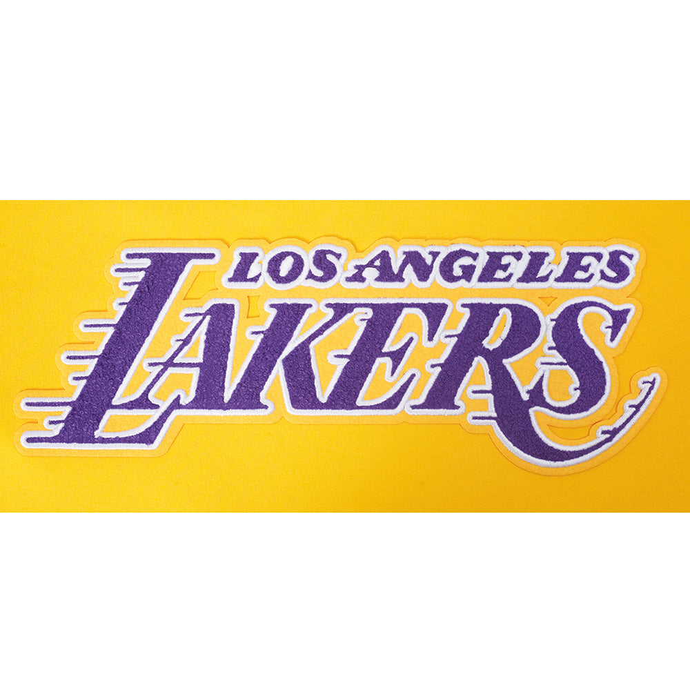 NBA LOS ANGELES LAKERS CLASSIC CHENILLE CHEMISE POUR HOMME (JAUNE/VIOLET)