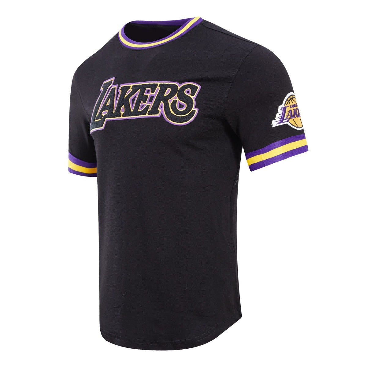 NBA LOS ANGELES LAKERS CLASSIC CHENILLE MEN'S TEE (BLACK)