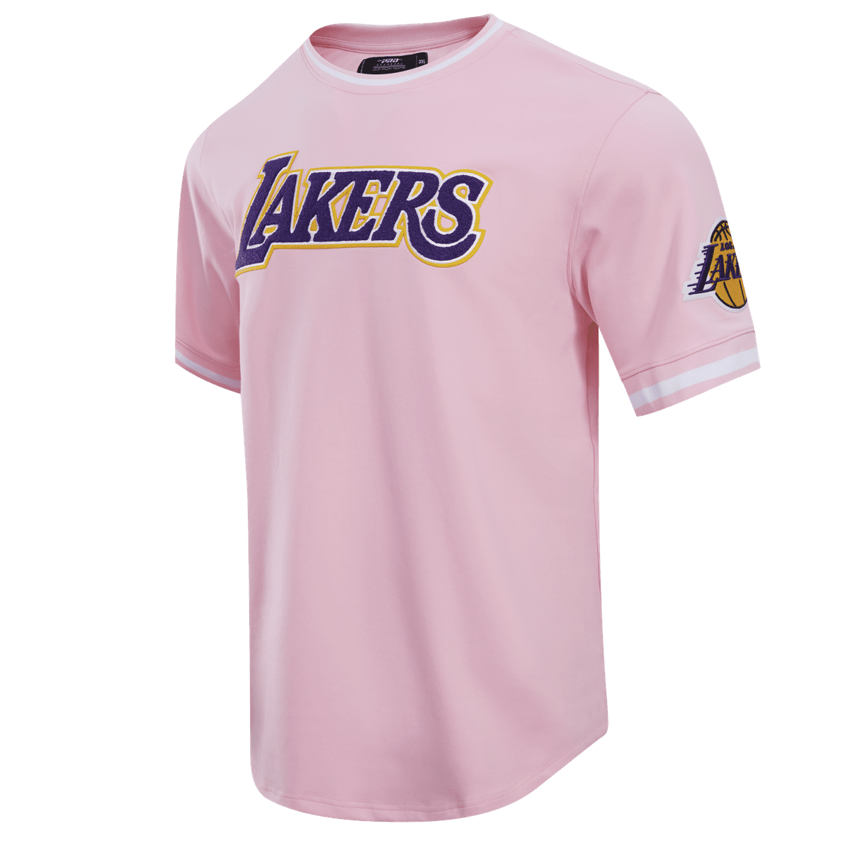 NBA LOS ANGELES LAKERS CLASSIC CHENILLE MEN'S TEE (PINK)