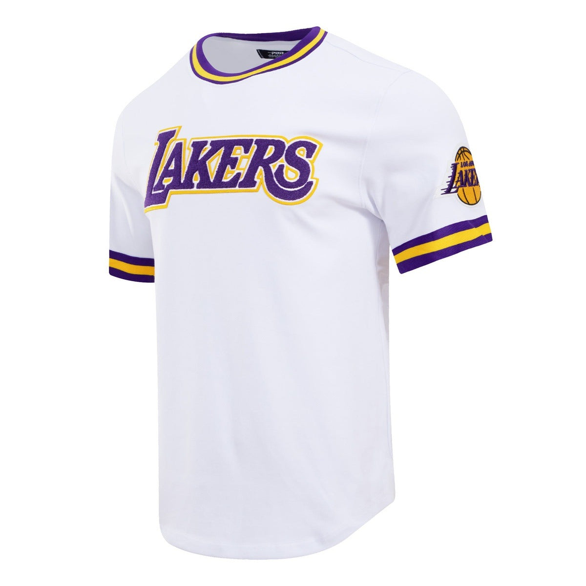 NBA LOS ANGELES LAKERS CLASSIC CHENILLE MEN'S TEE (WHITE)