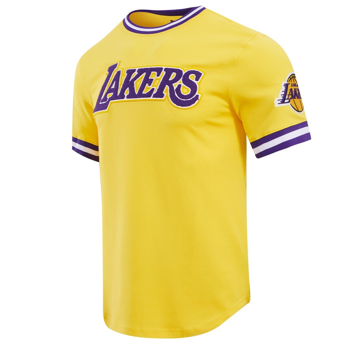 NBA LOS ANGELES LAKERS CLASSIC CHENILLE MEN'S TEE (YELLOW)