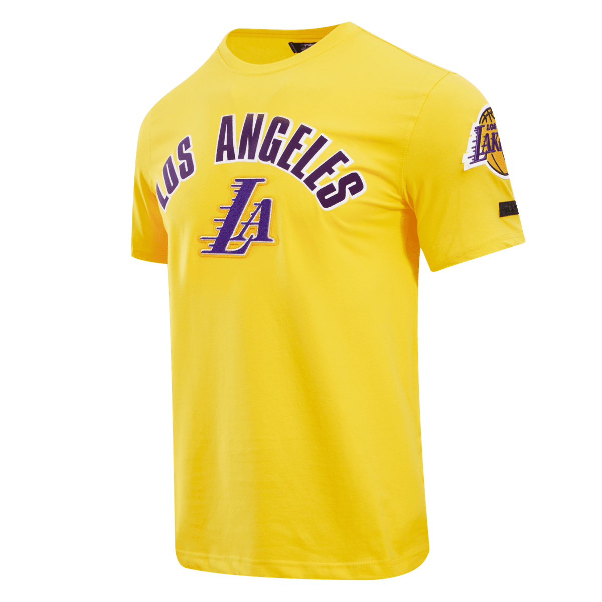 NBA LOS ANGELES LAKERS CLASSIC BRISTLE MEN'S TEE (YELLOW)