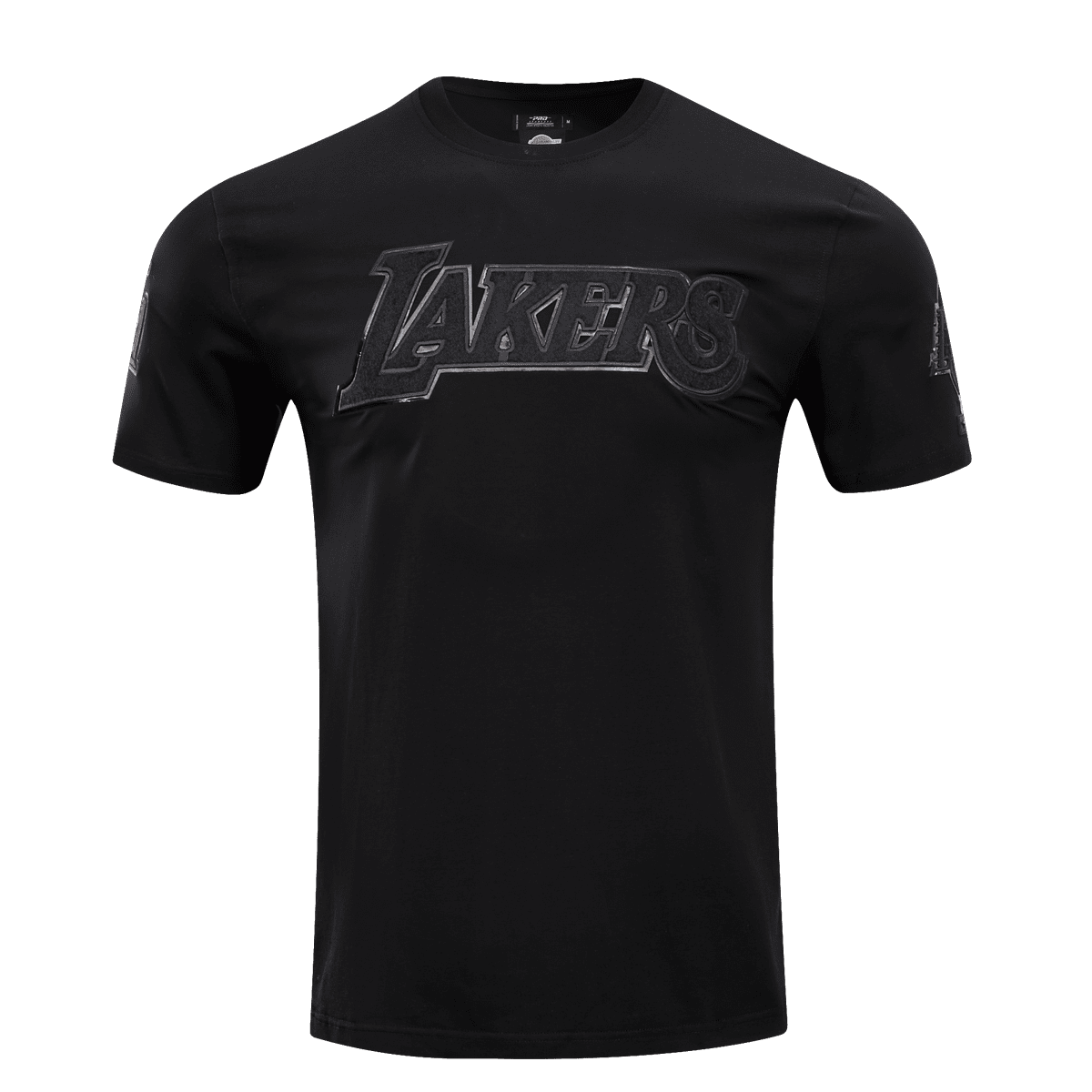 NBA LOS ANGELES LAKERS TRIPLE BLACK T-SHIRT PRO TEAM À LOGO POUR HOMME (NOIR)