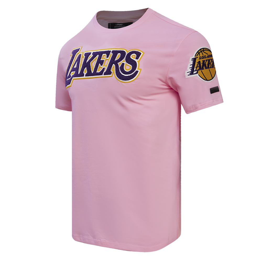 NBA LOS ANGELES LAKERS LOGO PRO TEAM MEN'S TEE (PINK)