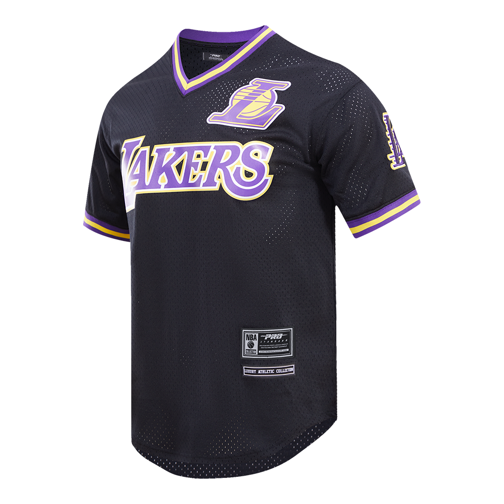 NBA LOS ANGELES LAKERS LOGO MESH MEN'S PRO TEAM (BLACK)
