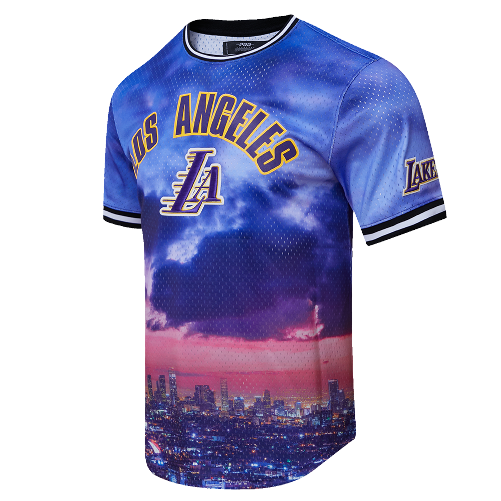 NBA LOS ANGELES LAKERS CITY SCAPE MESH MEN'S JERSEY (LA2)