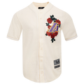 NBA LOS ANGELES LAKERS ROSES MESH BUTTON DOWN SHIRT (EGGSHELL)