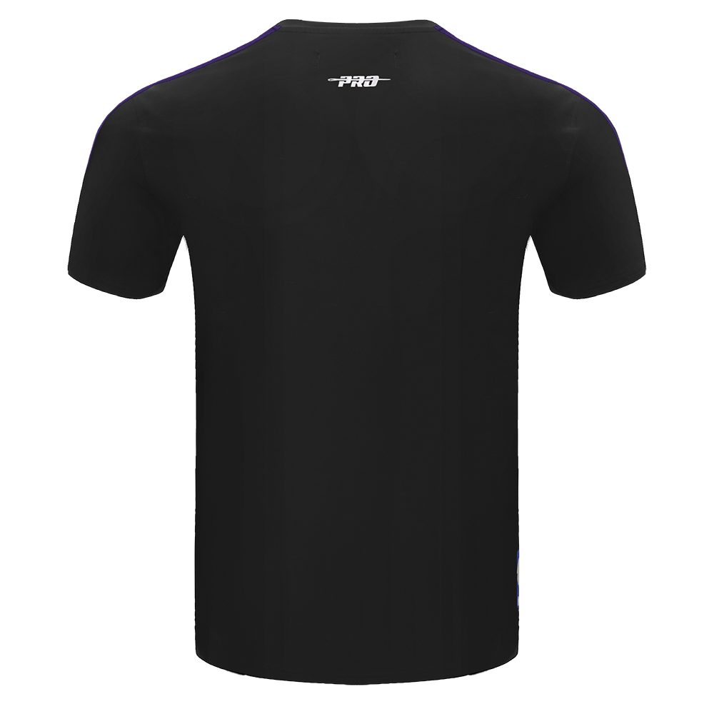NBA LOS ANGELES LAKERS RETRO CLASSIC MEN'S STRIPED TEE (BLACK/PURPLE/YELLOW)