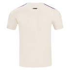 NBA LOS ANGELES LAKERS RETRO CLASSIC T-SHIRT À RAYURES POUR HOMME (COQUILLE D'ŒUF/VIOLET)