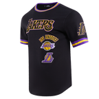 NBA LOS ANGELES LAKERS RETRO CLASSIC MEN'S TEE (BLACK/PURPLE/YELLOW)