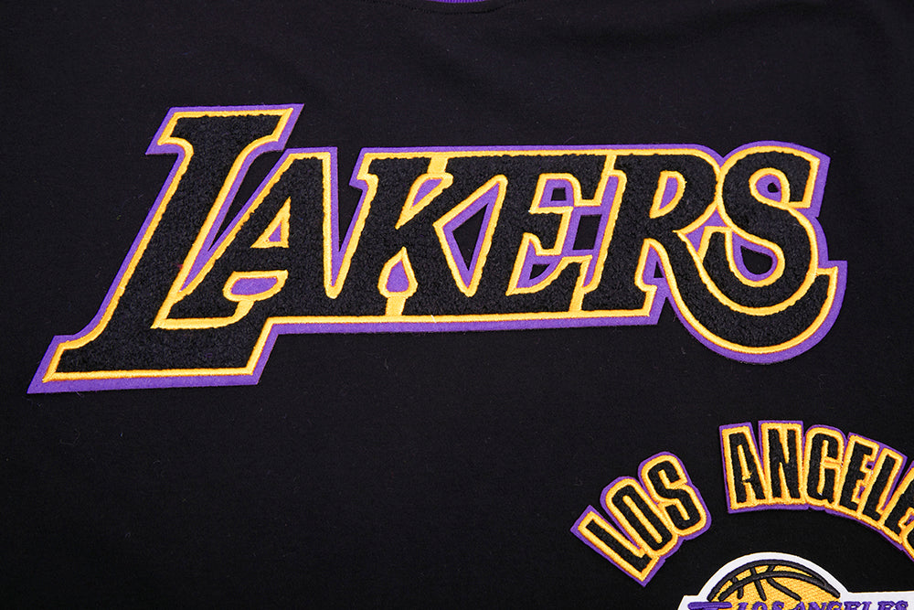 NBA LOS ANGELES LAKERS RETRO CLASSIC MEN'S TEE (BLACK/PURPLE/YELLOW)