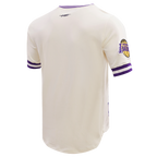 NBA LOS ANGELES LAKERS RETRO CLASSIC T-SHIRT POUR HOMME (COQUILLE D'ŒUF/VIOLET)