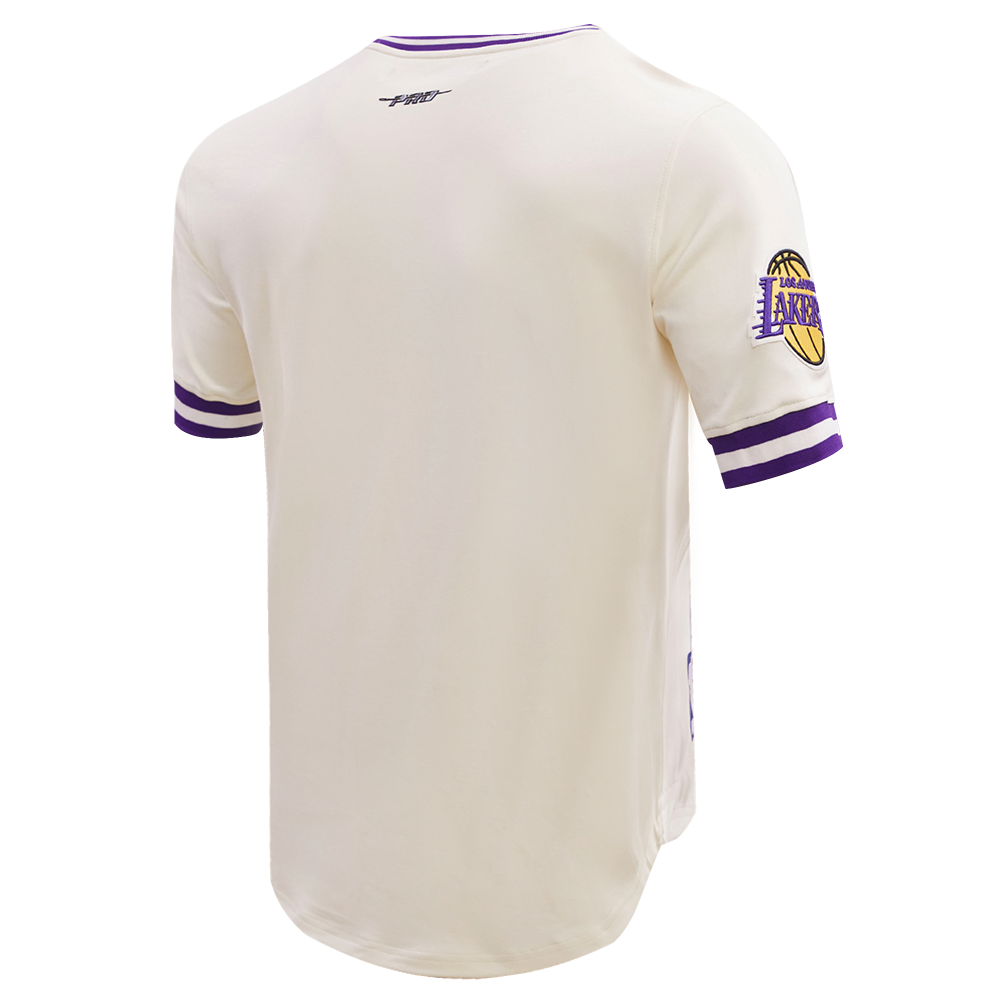 NBA LOS ANGELES LAKERS RETRO CLASSIC T-SHIRT POUR HOMME (COQUILLE D'ŒUF/VIOLET)