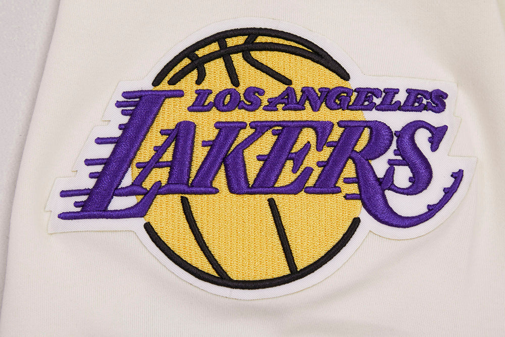NBA LOS ANGELES LAKERS RETRO CLASSIC T-SHIRT POUR HOMME (COQUILLE D'ŒUF/VIOLET)