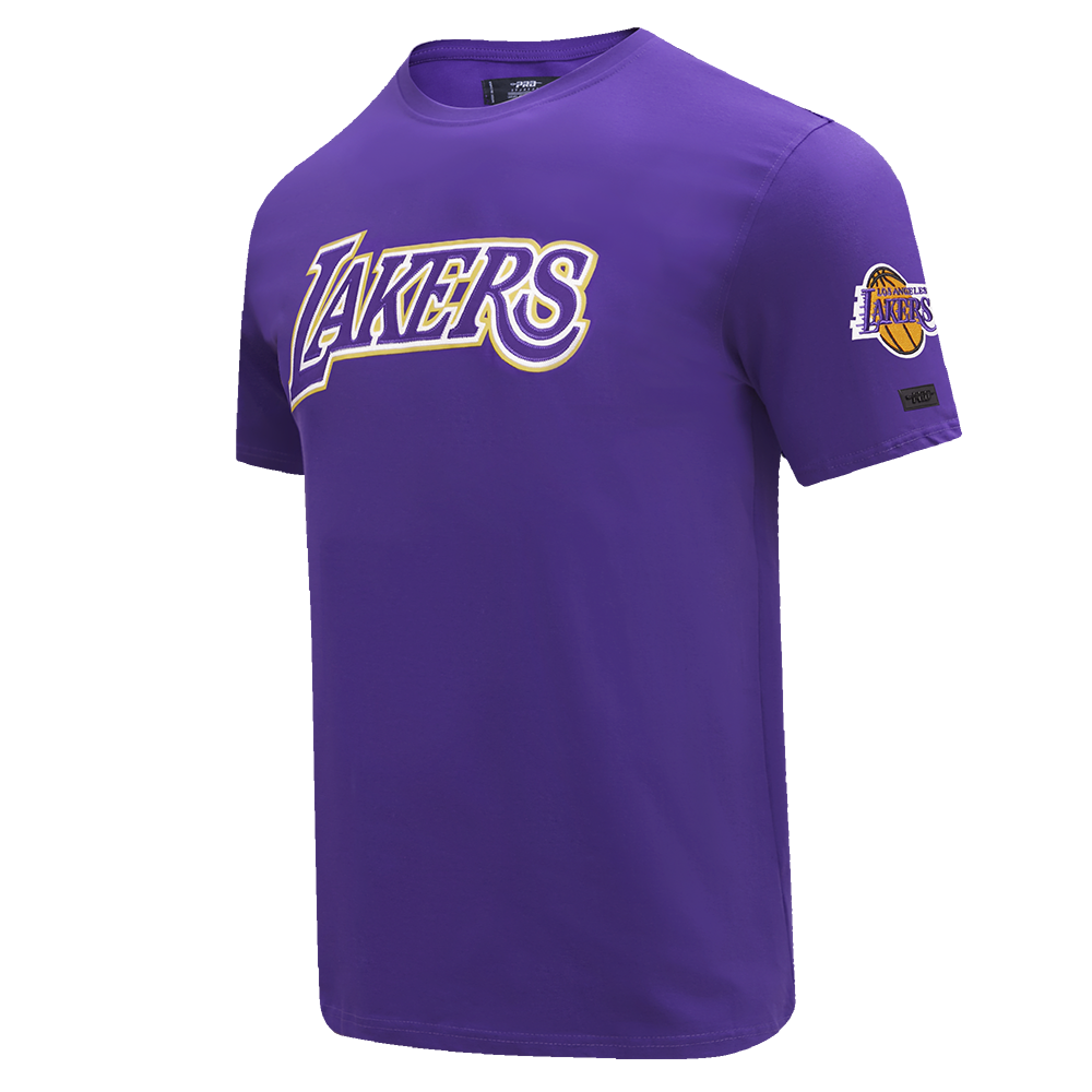 NBA LOS ANGELES LAKERS TACKLE TWILL MEN'S TEE (PURPLE)
