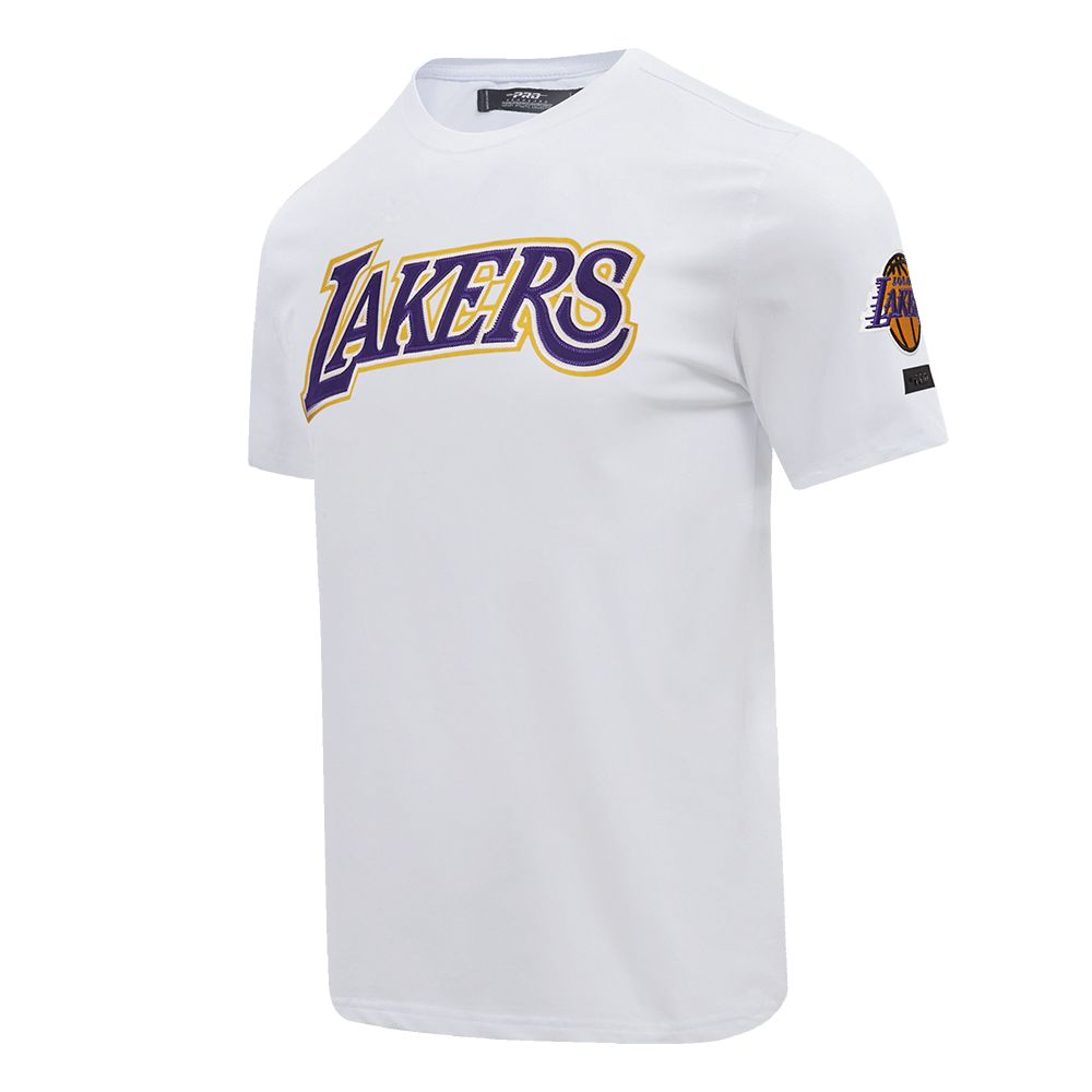 NBA LOS ANGELES LAKERS TACKLE TWILL MEN'S TEE (WHITE)