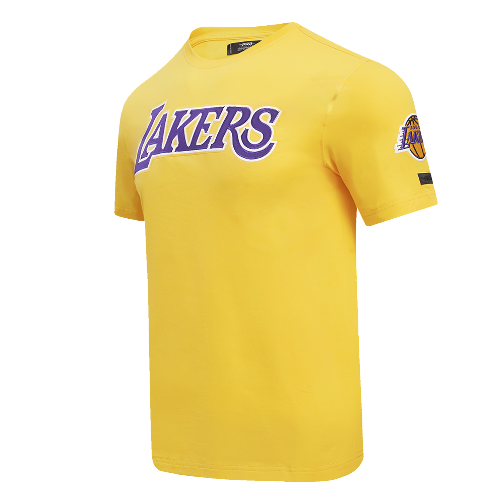 NBA LOS ANGELES LAKERS TACKLE TWILL MEN'S TEE (YELLOW)