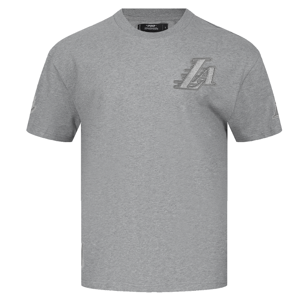 NBA LOS ANGELES LAKERS NEUTRAL T-SHIRT À ÉPAULES TOMBANTES POUR HOMME (GRIS CHINÉ FONCÉ)