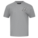 NBA LOS ANGELES LAKERS NEUTRAL T-SHIRT À ÉPAULES TOMBANTES POUR HOMME (GRIS CHINÉ FONCÉ)