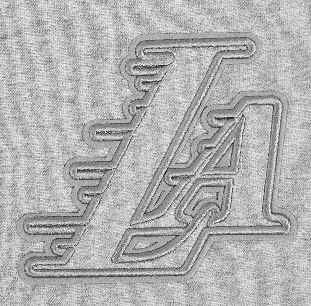 NBA LOS ANGELES LAKERS NEUTRAL T-SHIRT À ÉPAULES TOMBANTES POUR HOMME (GRIS CHINÉ FONCÉ)