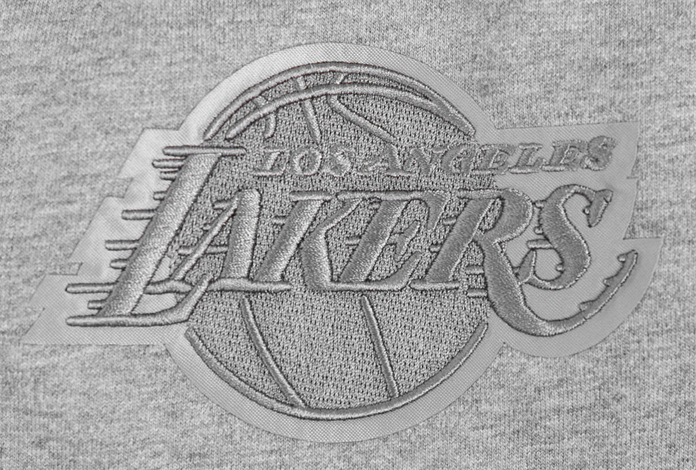 NBA LOS ANGELES LAKERS NEUTRAL T-SHIRT À ÉPAULES TOMBANTES POUR HOMME (GRIS CHINÉ FONCÉ)